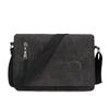 Q Men's Large Capacity Canvas Shoulder Bag - Business Casual Crossbody Briefcase
