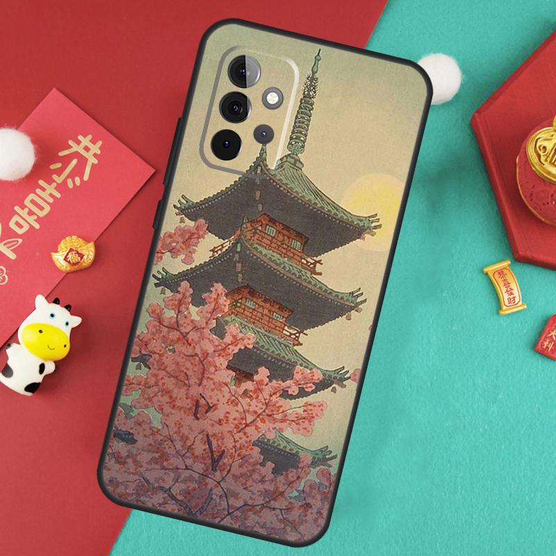 Japanese Style Art Japan Case For Samsung Galaxy A13 A33 A53 A15 A25 A35 A55 A54 A34 A14 A71 A51 A12 A32 A52 Cover