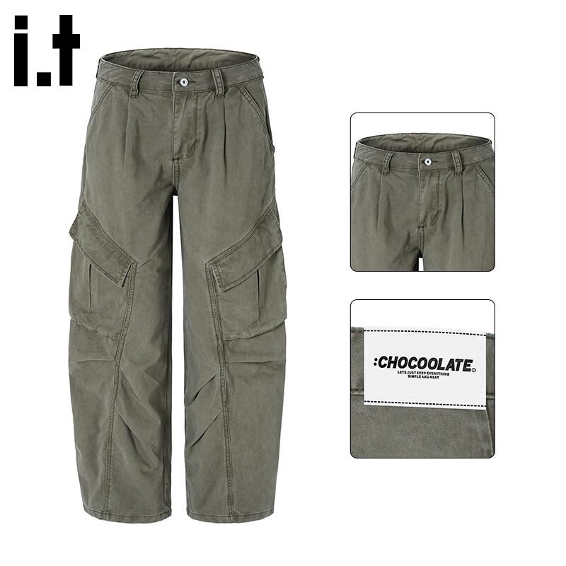 

CHOCOOLATEit Men s American Style Cotton Cargo Straight-Leg Pants 2XL
