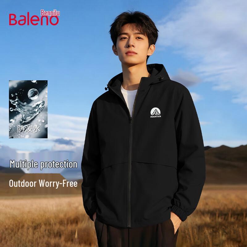 Baleno Men s Waterproof Windproof Hooded Jacket L