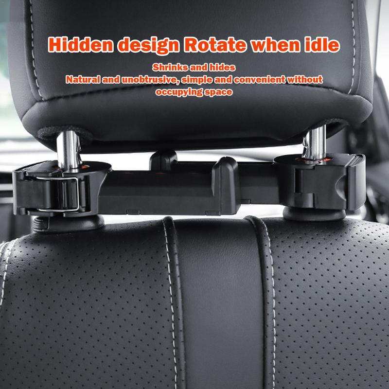 Haken für Telefonhalter auf dem Rücksitz, Telefonhalter auf der Rückseite, Haken für die Kopfstütze im Auto, Organizer für den Fahrzeuginnenraum, für Geldbörsen und Taschen, für Einkaufstaschen
