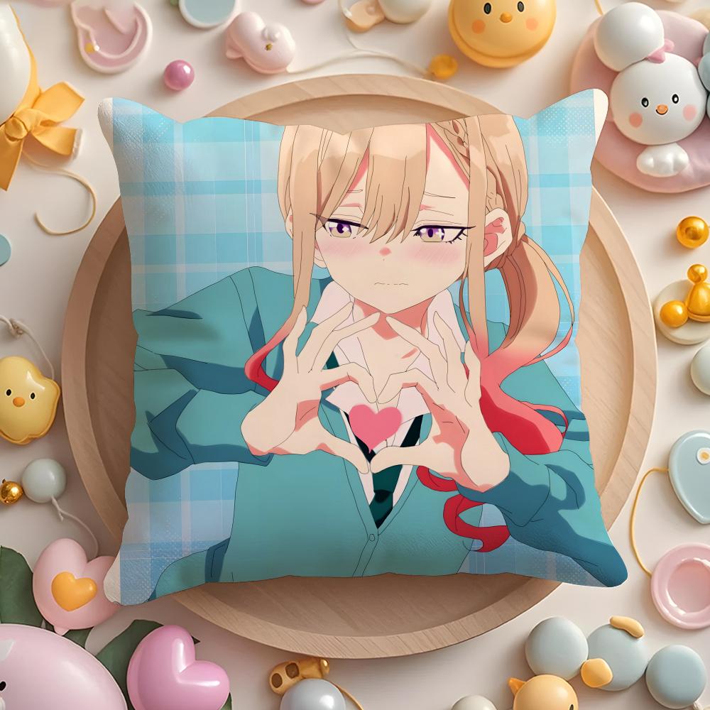 B-Bad G-Girl Anime Cushion Cover Home & Car Multi-Scene Pillow Cover - Reversible, Soft & Durable for Daily Use