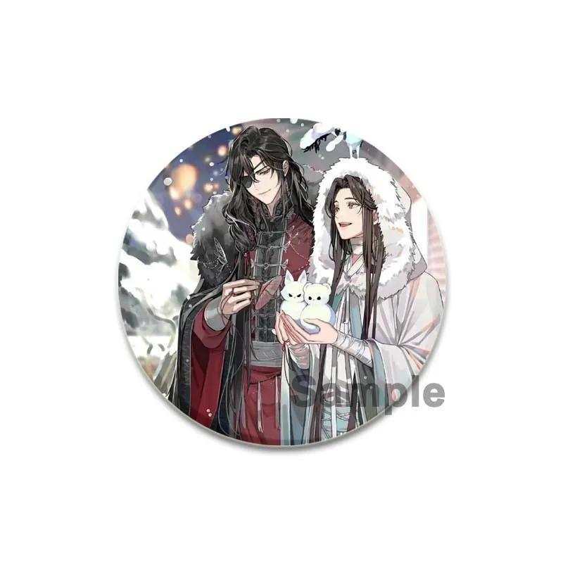 

32/44/58 мм брошь с благословением небесного чиновника, значок Се Лянь Хуа Чэн, булавка ручной работы, нагрудная булавка для рюкзака, одежда, ювелирные изделия, аксессуары 32mm