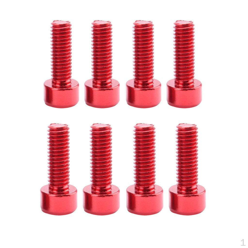 

8 шт. Винты с шестигранной головкой под колпачок, высокопрочные сплавные болты - для адаптера крепления калипера дискового тормоза велосипеда /