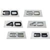 30 35 40 45 50 55 rear trunk displacement number mark car stickers for 136a A4L A5 Q357 A8L refit labels fender side digitala136