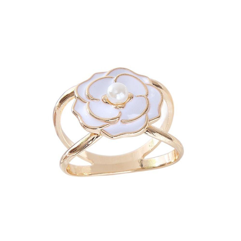 

Многофункциональная шелковая брошь-зажим для платка «Камелия» для хиджаба, регулировка талии, фиксированная застежка, женская white-L