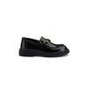 Full cowhide~ platform loafers women's autumn and winter 2025 new thick heel black small leather shoes British style~ single shoes