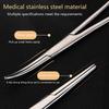 12.5/14/16/18 Cm Bent-Nose/Straight Curved Stainless Steel Locking Elbow Scissors Pliers Hemostatic Forceps Clamp Pliers