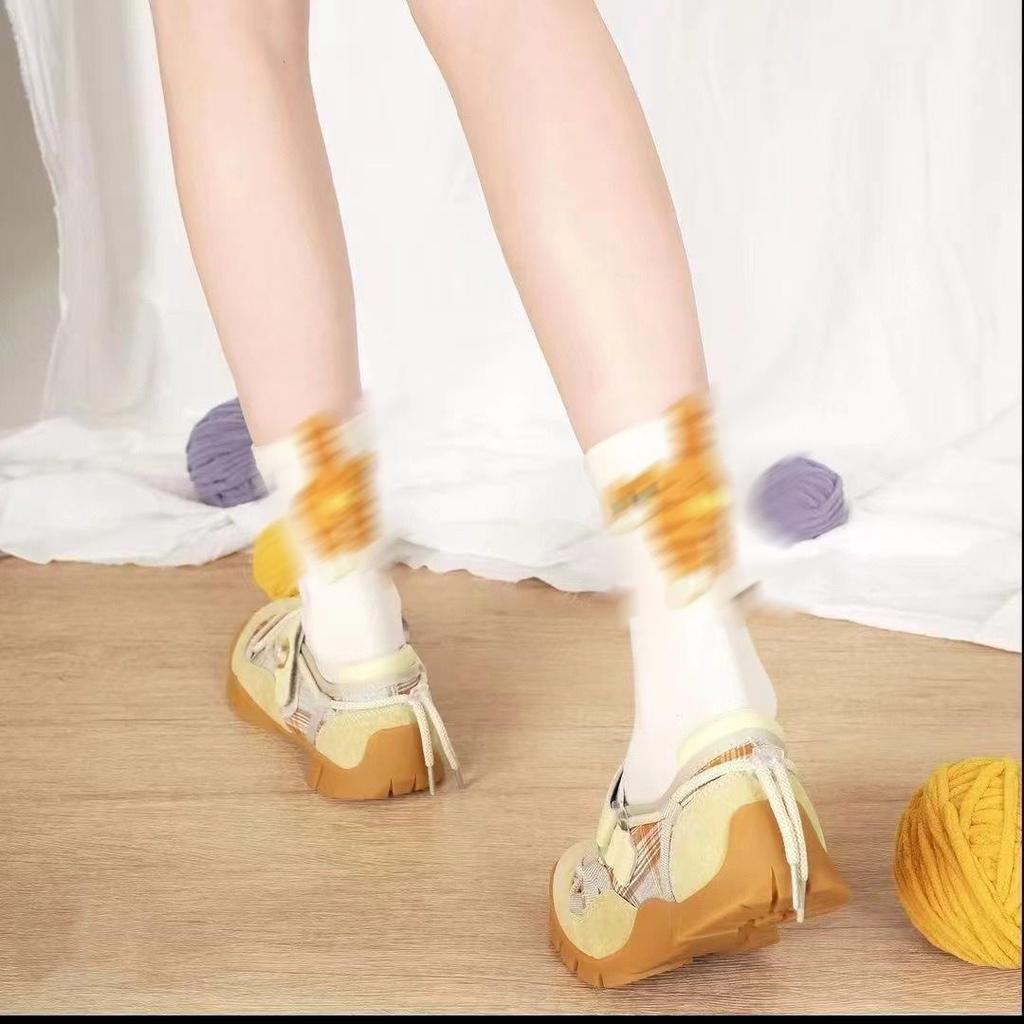 Trendy Egg Cat Autumn & Winter Casual Unisex Socks - Breathable, Cute & Funny Design