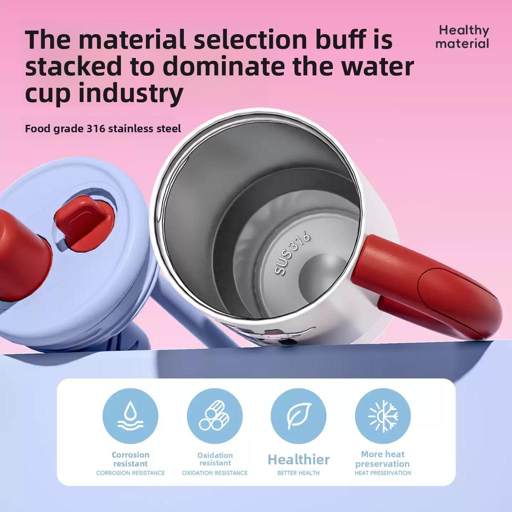 COOKER KING 1200ml Ice Cup316Stainless Steel Insulation Cup Food Grade Kettle with Handle Suitable for OutdoorTravelPortable Cup