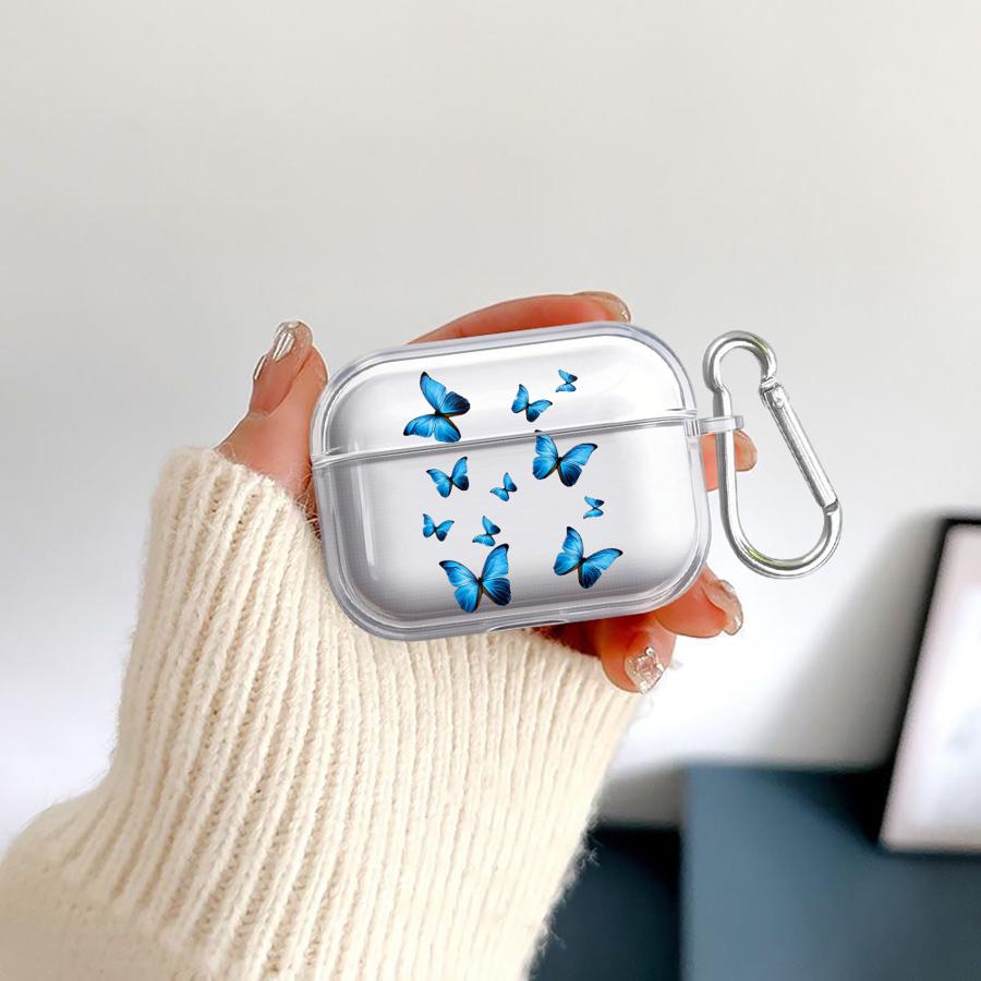 Clear Earphone Cases Cover Case For Airpods 2 Pro3 4 Pro 3 1 Pro2 Cartoon Butterfly