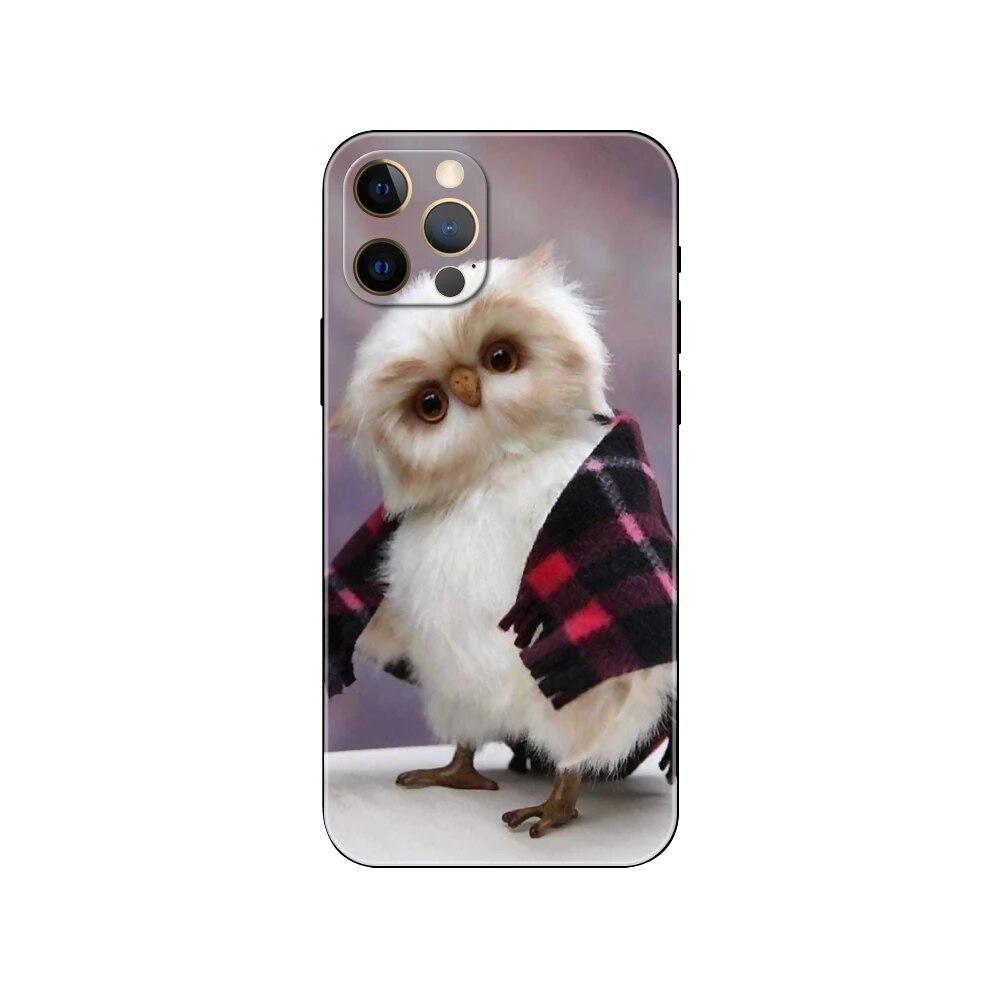 Husa de telefon cu bufniță animală pentru iPhone Samsung Galaxy Redmi Xiaomi Oppo OnePlus Note SA 7 8 9 10 11 12 13 14 20 21 22 23 53 54 Pro Max Plus Ultra TPU moale