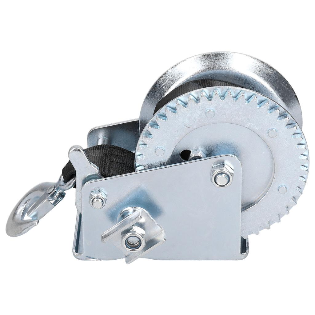 1200LBS Heavy Duty Winch with 8M Strap Hand Crank Cable Gear Winch for Boat Trailer