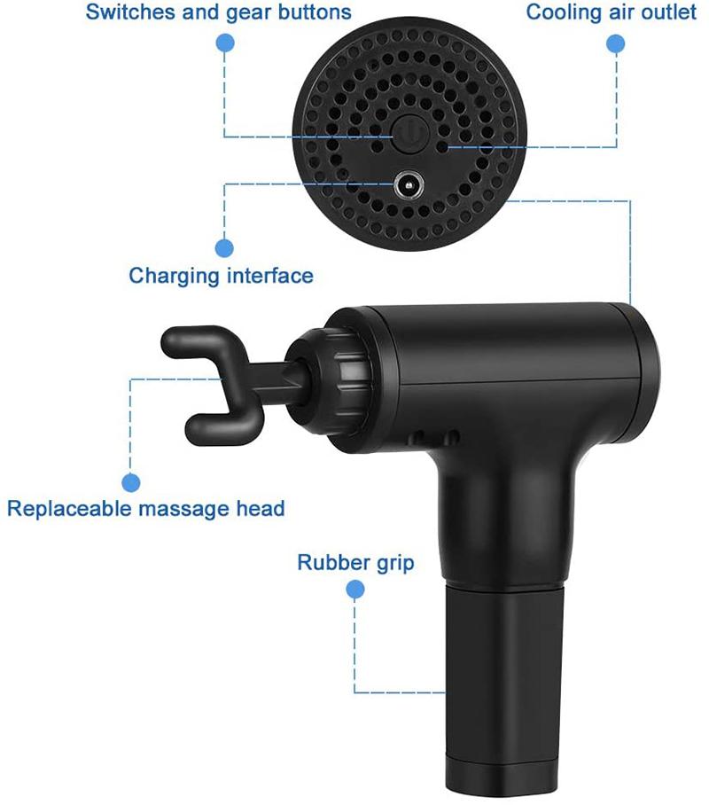 Stock Last Low Price Clearance Fascial Muscle Massage Gun Electric Body Massager Sports for Anti-Fatigue