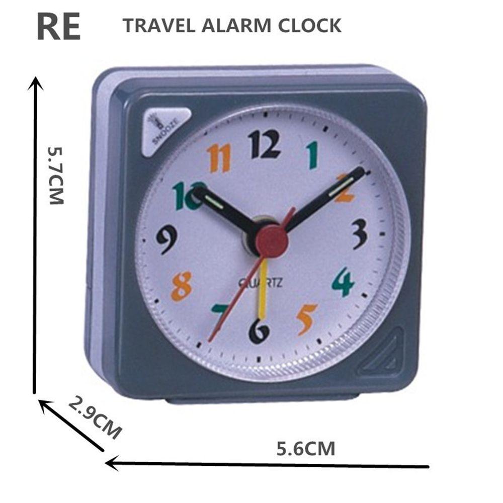 Simple Quiet No Tick Battery Operated Bedside Clocks Home Decor Alarm Clock Number Clock