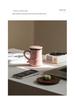 Elegant Pink Ladies Ceramic Mug - Tea & Water Separation, Perfect for Home, Office, or Personal Use