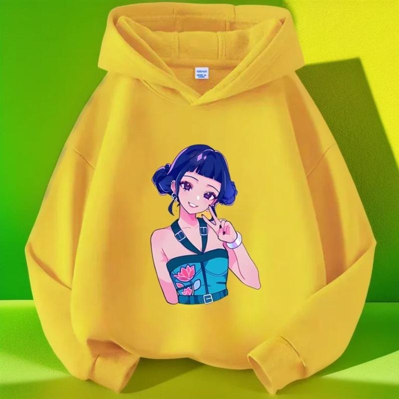 Hoodies Sweatshirts Girls Hoodies Girls Long Sleeves Children's Prints Comfortable Hoodies Fashionable Pullovers Children's Tops