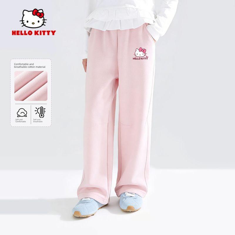 Hello Kitty Girls' Sweatpants Spring and Autumn Style Children's Trendy Pants Spring Girls' Carrot Pants Big Kids' Sweatpants