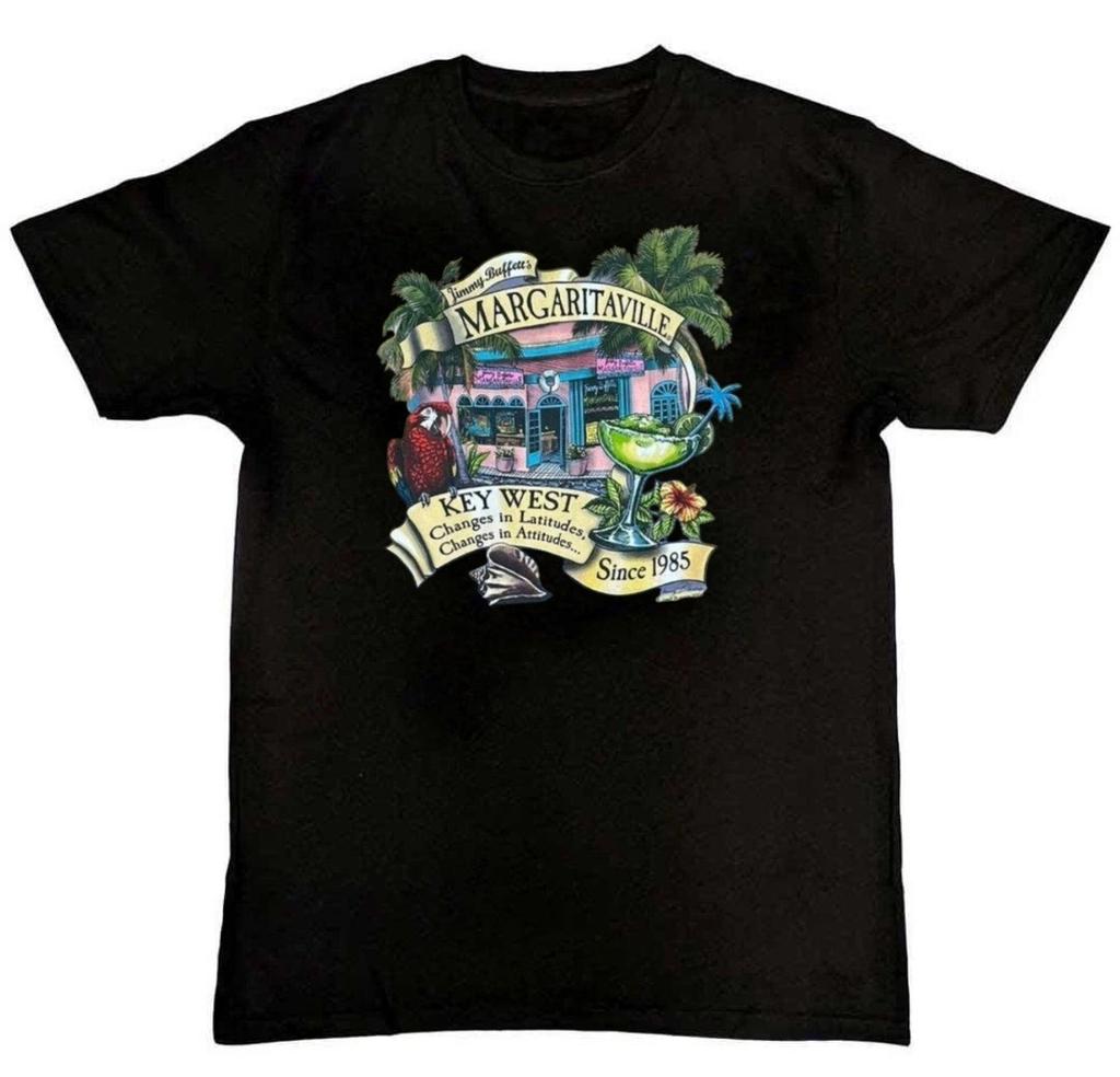 Jimmy Buffett Key West 2004 Graphic Print Mens T-Shirt S-4XL