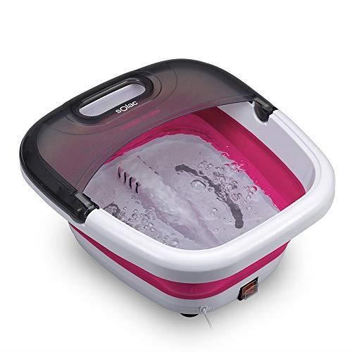 Aspirateur balai - SOLAC - ME7756 - Blanc et Fuchsia - Appareil de Massage Plantaire - Adulte