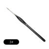 Wolf Hair Fine Line Brush - Black Triangular Birch Handle for Nail Art and Watercolor Detailing