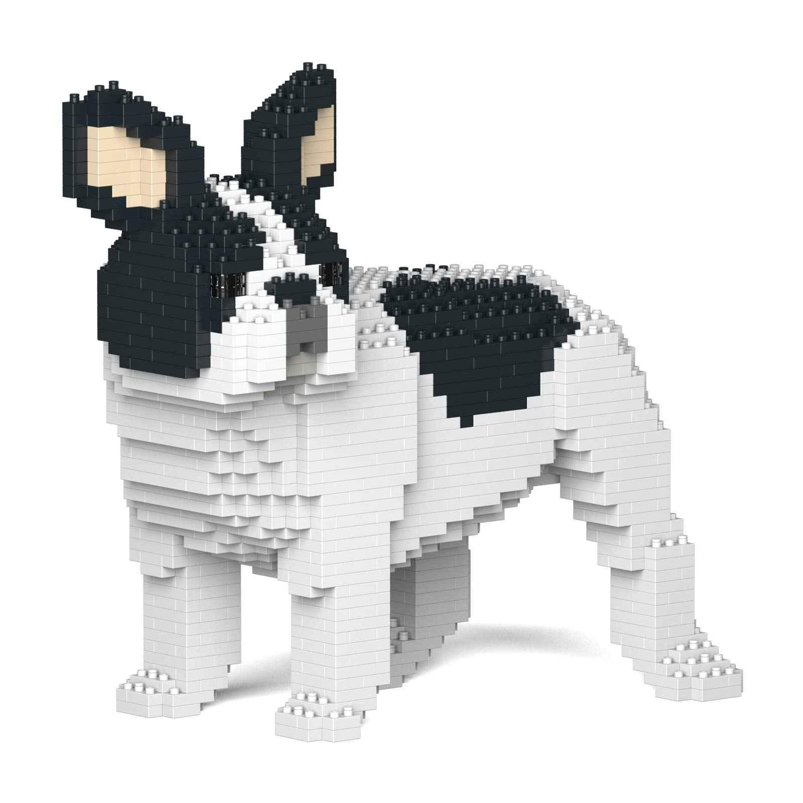 

JEKCA Enver Hellook building blocks for building realistic animal A playful French bulldog x x cm x x Sturdy blocks secure with screws for easy A