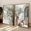 Retro Elegante Olivenbaum und Zitrone Leinwand Poster Vase Wandkunst Poster Perfektes Geschenk für Wohnzimmer Schlafzimmer Studentenwohnheim Heimdekoration