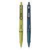 Flair Zoox U7 Roller Gel Pen Pack Of 2 Blue Ink, Wire Clip Spring Action, Matt Body Minimalistic Design For Office School