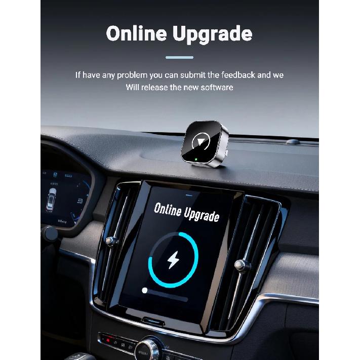NEW 2in1 Mini Wireless CarPlay and Android Auto Adapter 5GHz WiFi, Type-C/USB Plug and Play Smart Box for Car Accessories Dongle