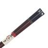 Natural wood lacquered chopsticks with abalone shell and rabbit design, 23cm