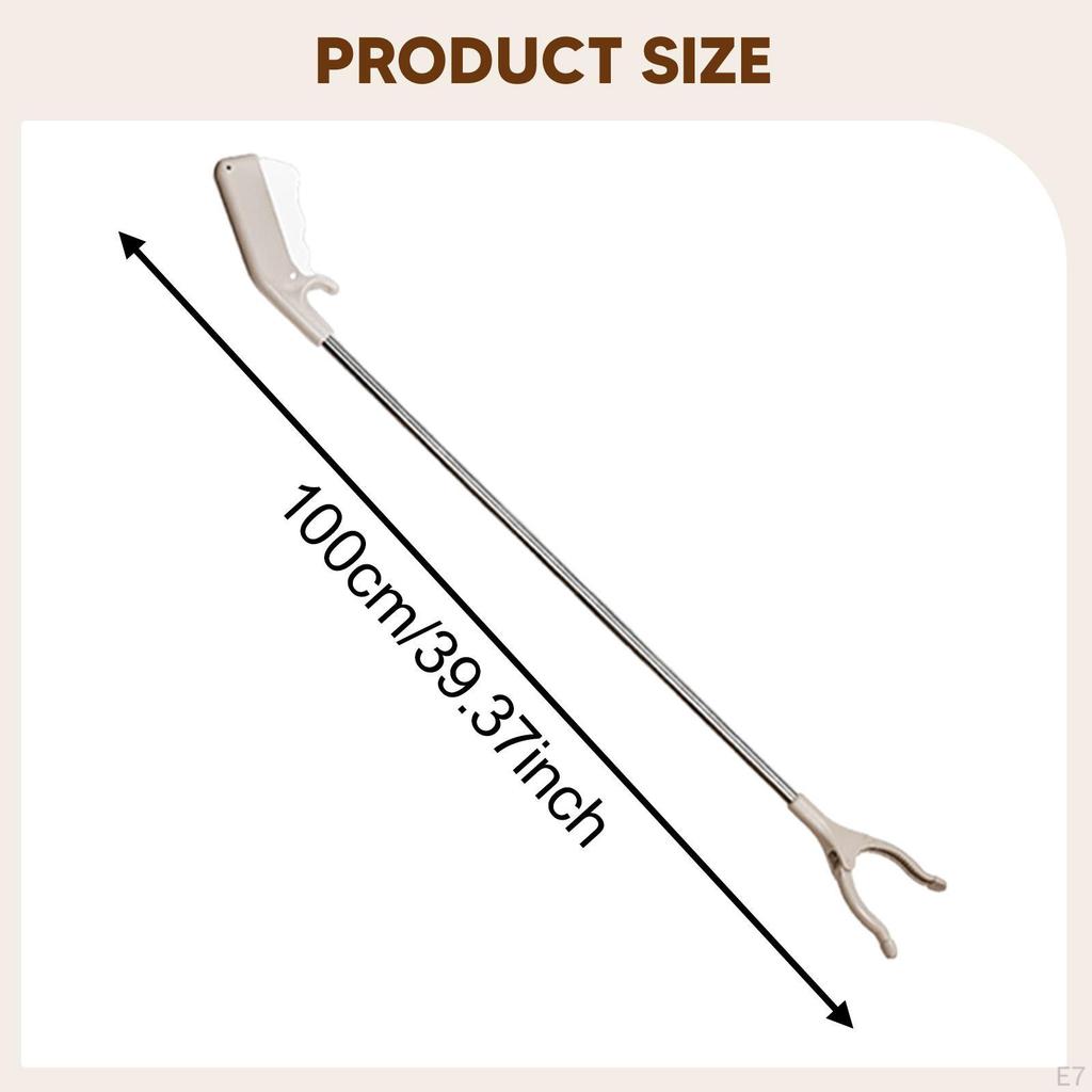 Grabber Reacher Tool Clothes Hook Pole Hanging Anti Slip Garbage Trash Picker Pickup for