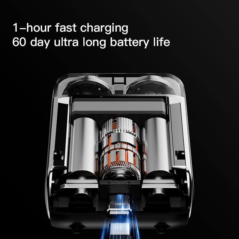 Xiaomi 2025 Mini Electric Smart Shaver Dual Blade Household Car Shaver Digital Display Rechargeable Shaver Powerful Beard Trimmer Tool