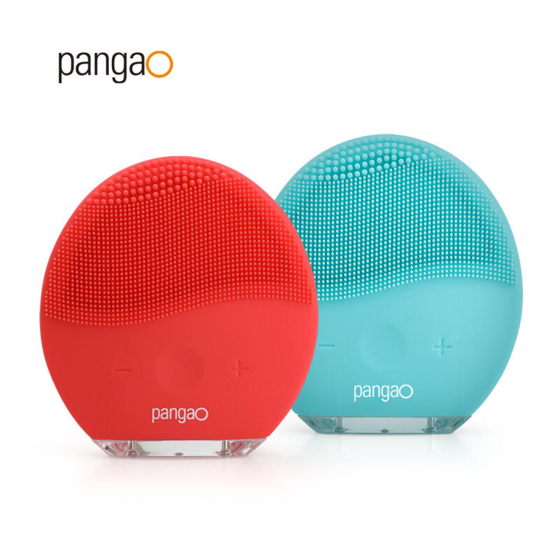 [PangaO] Силиконовая вибрирующая щеточка для умывания Pangao Круглая PG-5820 Blue
