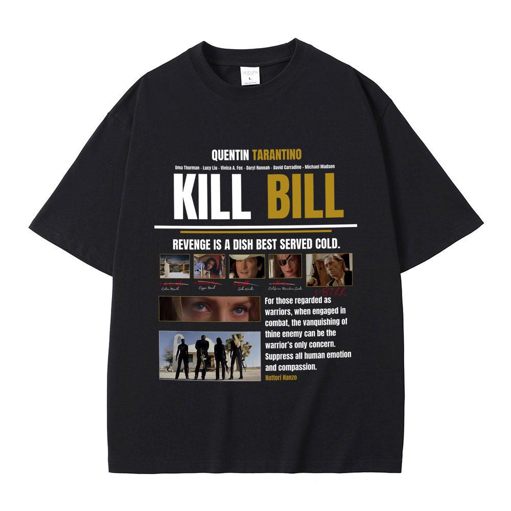Hot Quentin Tarantino Classic Action Movie Kill Bill T Shirts Summer Men Women Fashion Casual Tshirt Male Vintage Streetwear