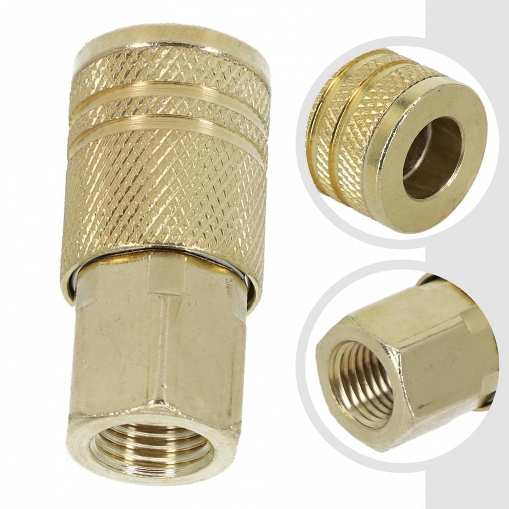 Pneumatic Fitting Copper Plated Coupling Connector Coupler
