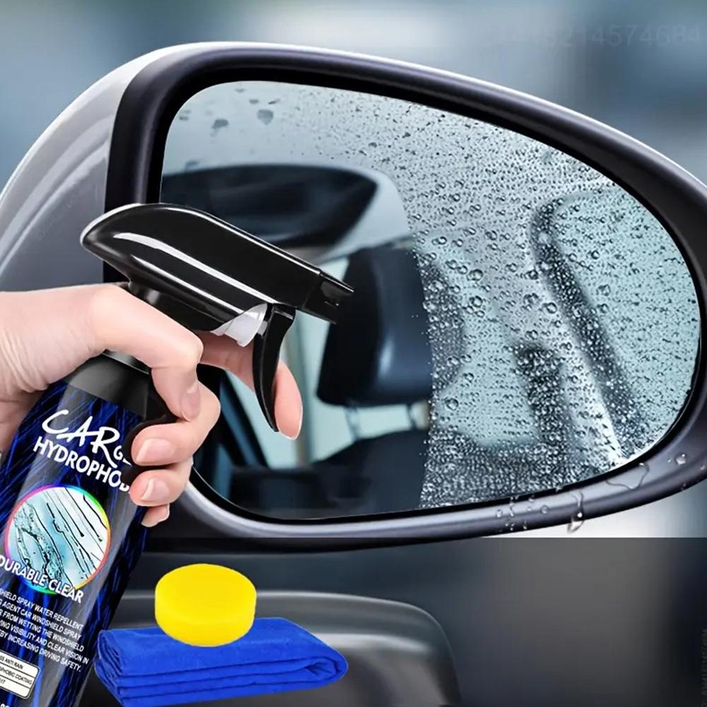Universal Car Glass Rainproof Water Spray Repellent Coating Hydrophobic Waterproof Agent Oil Film Removing Auto Glass Film Agent