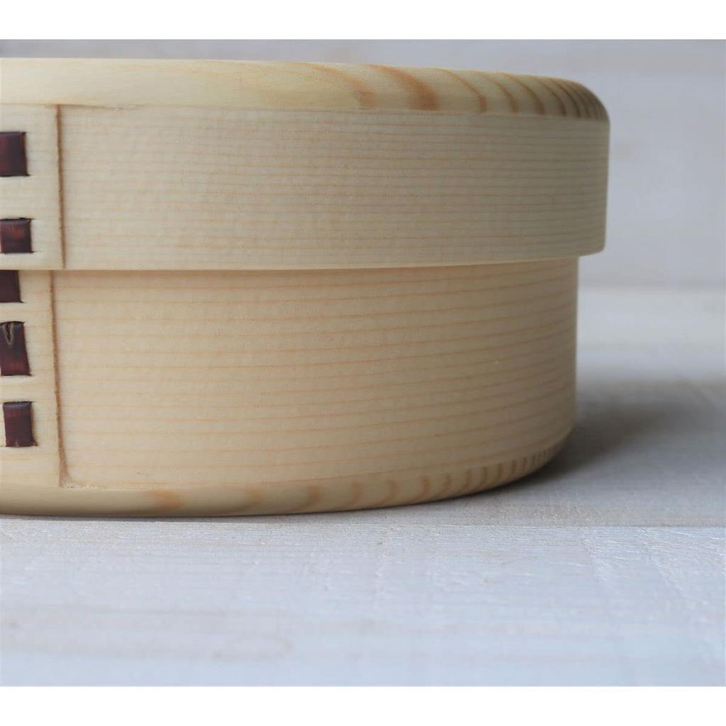 Bento X X Artisan Made In Current Model J-kitchens Small, Oval, Single-Tier Box, 17.5 11.3 6.3 Cm, Finish, Natural, Japan,