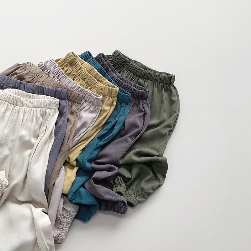 Children's Mosquito Pants Summer Boys' and Girls' Pants Japanese Korean Loose Wide Leg Pants Children's Clothing
