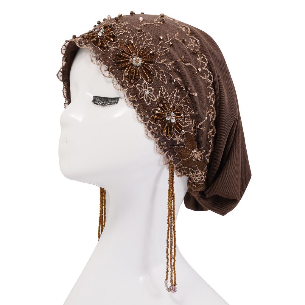 Ethnic Style Handcrafted Embroidered Lace Sun Hat For Summer Beach Travel