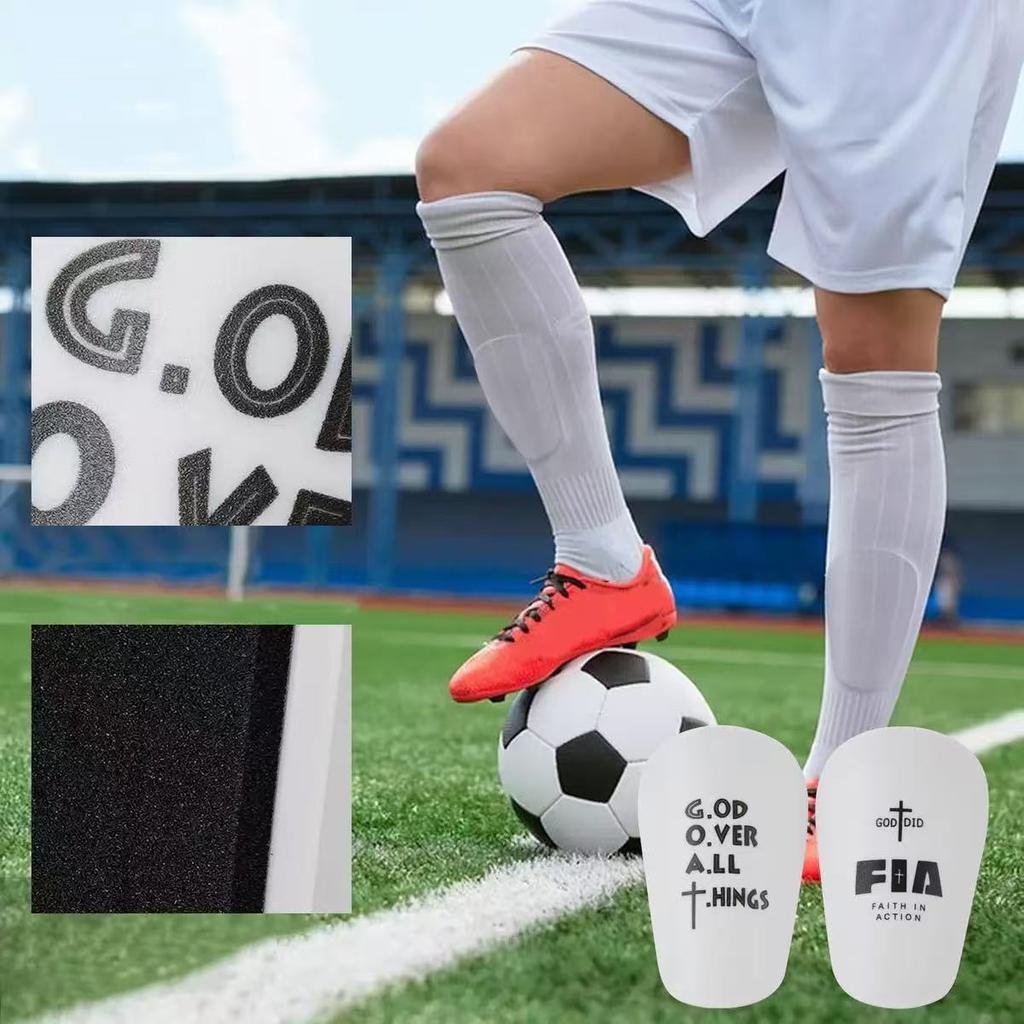One Pair of Ultra-Lightweight Football Shin Guards - Durable and Comfortable Suitable for All Sports Designed for Soccer Bask 1