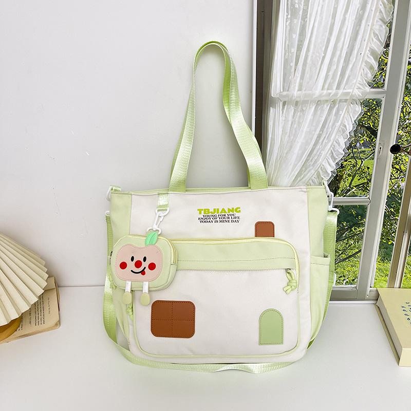 Geantă Crossbody de Damă Stil Colegiu Capacitate Mare Geantă de Umăr pentru Navetă la Cursuri