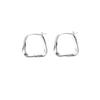 2024 Women's Luxury Silver Square Ear Cuffs & Hoop Earrings