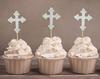 Darling Souvenir| Christening Baptism Cupcake Toppers| Dessert Decorations - Pack Of