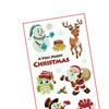 10Pcs Christmas Tattoo Stickers Waterproof Glow-in-the-dark Cartoon Stickers for Kids Festive Party Supplies