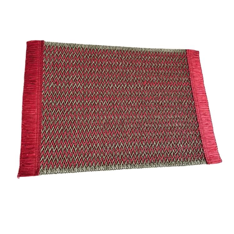 Decorative And Functional Paper Rope Woven Striped Coaster With Heat Insulation For Enhancing Dining Experiences