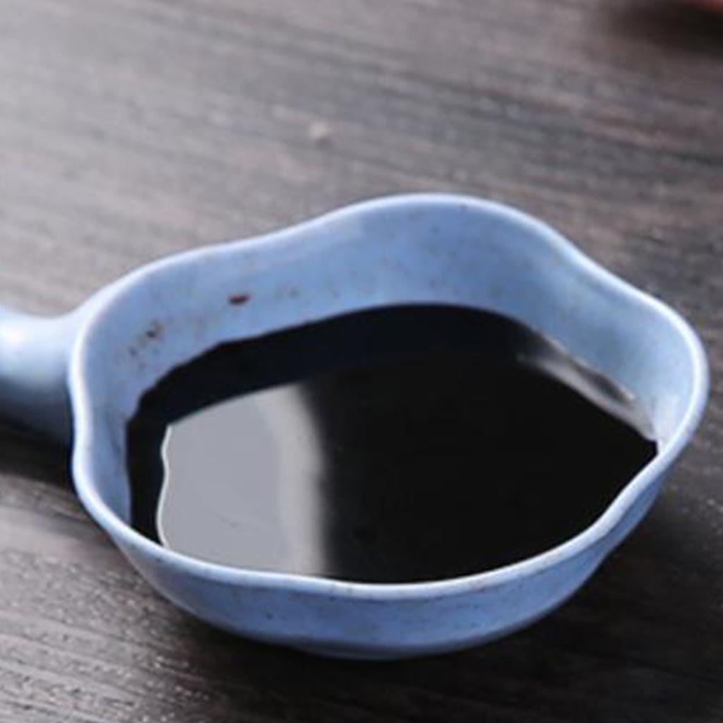 Small Dish Blue Multifunctional Safe Durable Reusable Small Dipping Sauce Bowls with Handle for