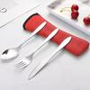Plain Knife Fork Spoon - Red