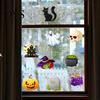 Waterproof Halloween Glass Decals for Windows Wall Stickers, PVC Windows, Classic Ghosts Decorative Atmosphere Pumpkins Skeletons Self-adhesive