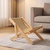 Cat Lounger with Wooden Frame Adjustable Low-Slung for Living Room