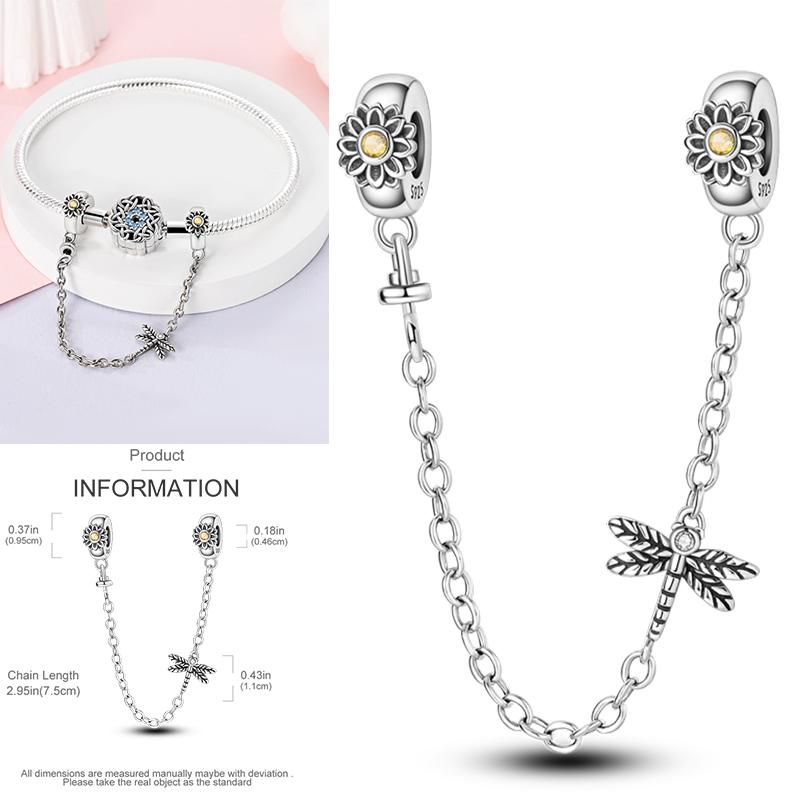 Copper Dragonfly Butterfly Pendant Charms Bead Fit Original Bracelet Bangle Women Jewelry Girl Making Beads